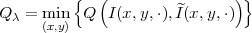          {   (        ^       )}
Q λ = m(xi,ny)  Q  I(x,y,⋅),I(x,y,⋅)
