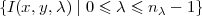 {I(x,y,λ) | 0 ≤ λ ≤ n λ - 1}