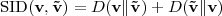 SID (v, ˜v) = D(v∥˜v )+ D (˜v∥v)
